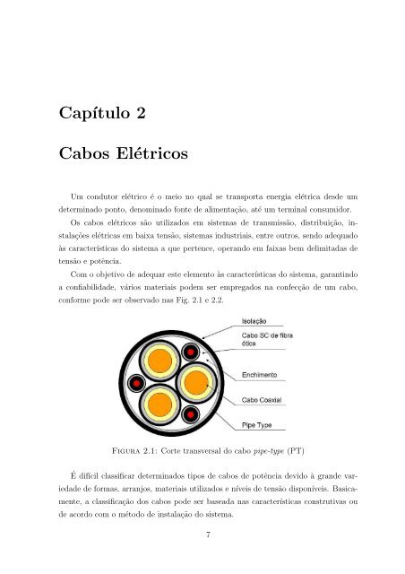 MODELAGEM DE CABOS SUBTERRˆANEOS E ... - UFRJ