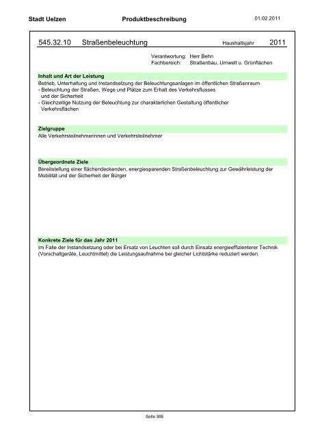 Haushaltsplan 2011 der Stadt Uelzen (pdf 12,98