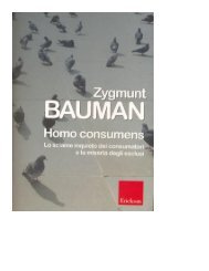 Zygmunt Bauman, Homo consumens - Eddyburg