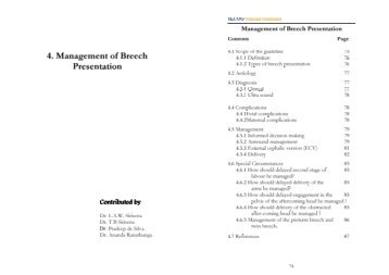 Management of Breech Presentation.MDI