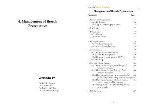 Management of Breech Presentation.MDI