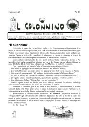 “Il colonnino” - Palio di Siena