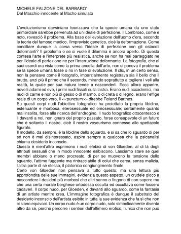 MICHELE FALZONE DEL BARBARO - Fondazione Sandro Penna