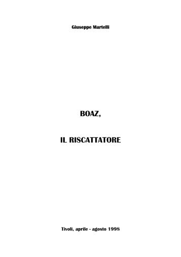 BOAZ, IL RISCATTATORE - CRISTIANI EVANGELICI