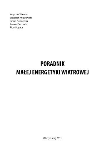 PORADNIK MAŁEJ ENERGETYKI WIATROWEJ