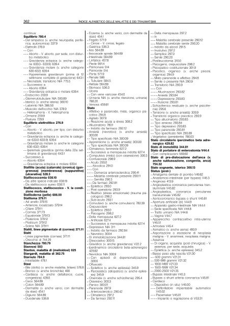 codici patologie elenco alfabetico s_z - TorinoMedica.com