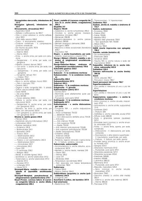 codici patologie elenco alfabetico s_z - TorinoMedica.com