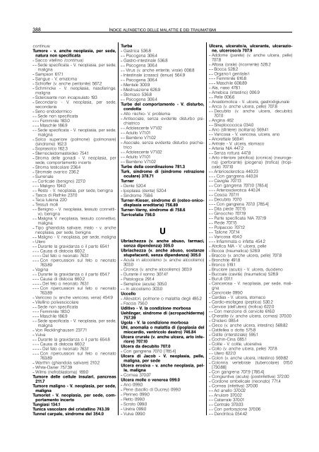 codici patologie elenco alfabetico s_z - TorinoMedica.com