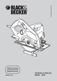 INSTRUKCJA OBSŁUGI MODEL KS40 - Service - Black & Decker