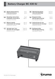 Battery Charger BC 430 IU - Truma Gerätetechnik GmbH & Co. KG