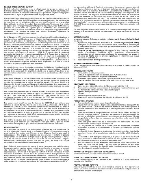 Group A Streptococcus (Group A Strep) - Meridian Bioscience, Inc.