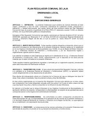 Ordenanza Plan Regulador Comunal - Municipalidad de Laja