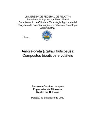 Amora-preta (Rubus fruticosus): Compostos ... - Dcta.create.inf.br