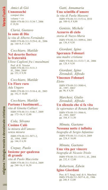 2012CATALOGO - Città Nuova Editrice