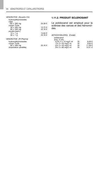 REPERTOIRE COMMENTE DES MEDICAMENTS 2011 - CBIP