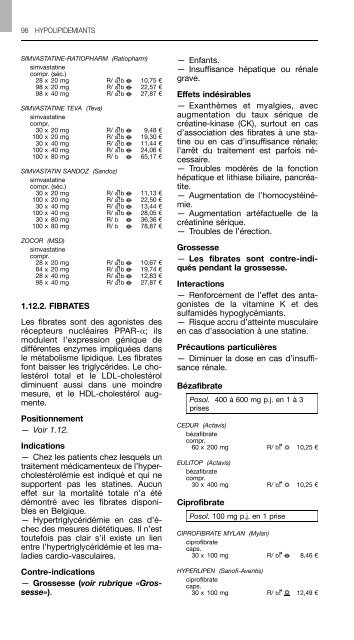 REPERTOIRE COMMENTE DES MEDICAMENTS 2011 - CBIP