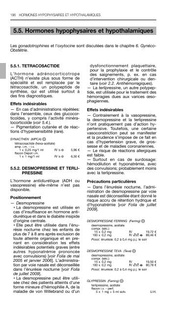 REPERTOIRE COMMENTE DES MEDICAMENTS 2011 - CBIP