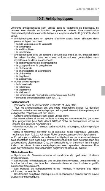 REPERTOIRE COMMENTE DES MEDICAMENTS 2011 - CBIP