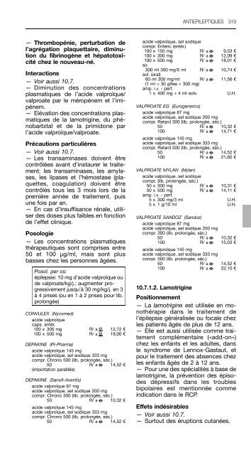 REPERTOIRE COMMENTE DES MEDICAMENTS 2011 - CBIP