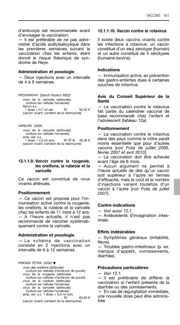 REPERTOIRE COMMENTE DES MEDICAMENTS 2011 - CBIP