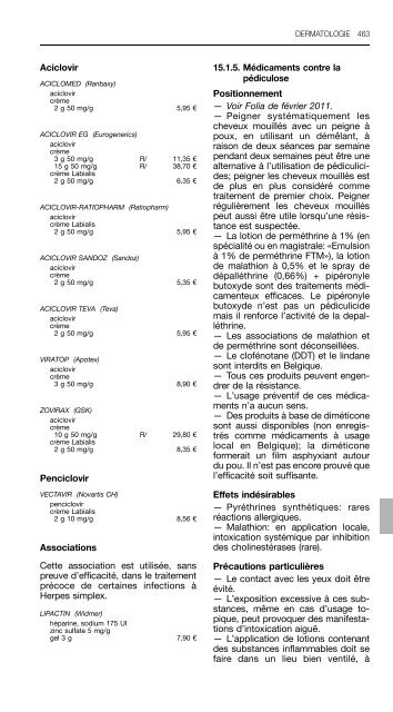 REPERTOIRE COMMENTE DES MEDICAMENTS 2011 - CBIP