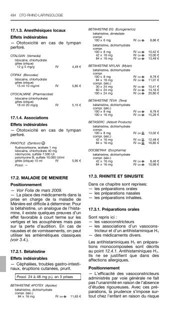 REPERTOIRE COMMENTE DES MEDICAMENTS 2011 - CBIP