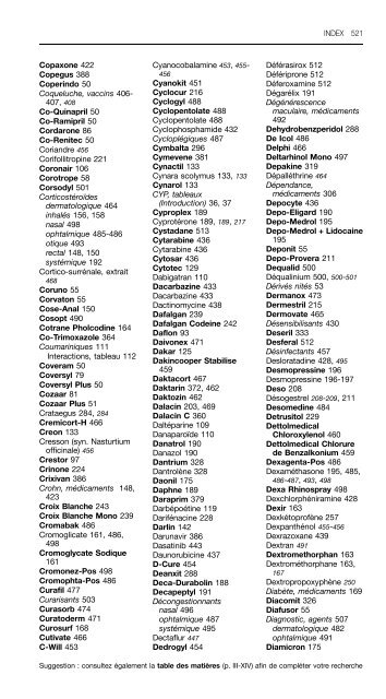 REPERTOIRE COMMENTE DES MEDICAMENTS 2011 - CBIP