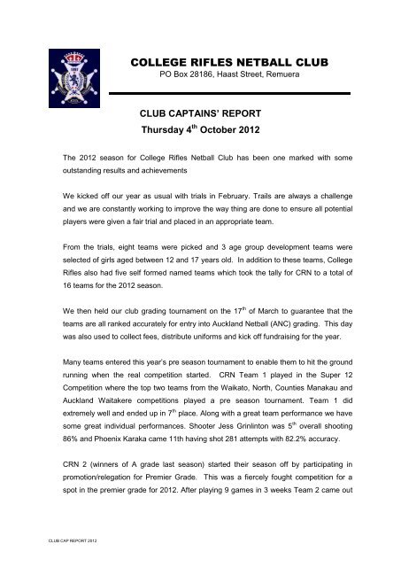 Club Cap Report 2012.pdf - AllTeams