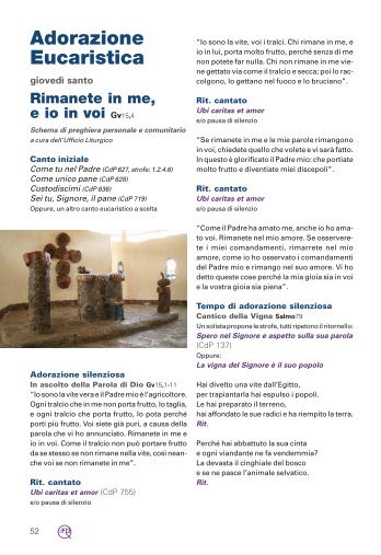 Adorazione Eucaristica - Arcidiocesi di Torino