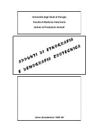 Università degli Studi di Perugia Facoltà di Medicina Veterinaria ...