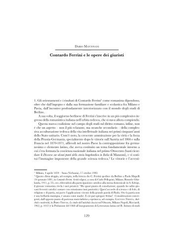 Ferrini - Mantovani - home page del dipartimento - Università degli ...