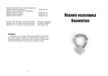 ROSARIO VOCAZIONALE EUCARISTICO