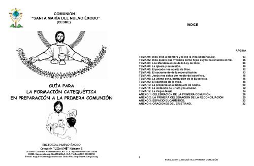 GUIA CATEQUETICA PRIMERA COMUNION - icergua