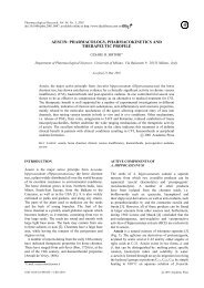 pharmacology, pharmacokinetics and therapeutic profile - Nutraxin