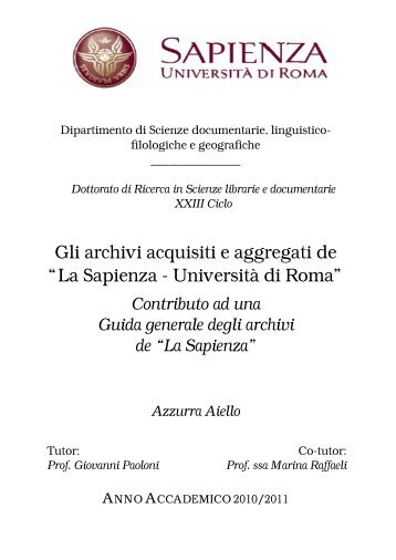 La Sapienza - Università di Roma - Padis