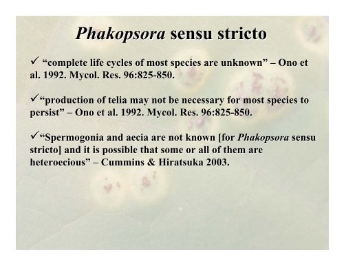 Rust Phylogenetics - Plant Management Network