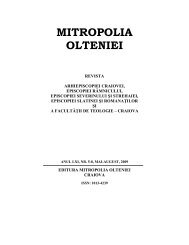 studii - Revista - Mitropolia Olteniei