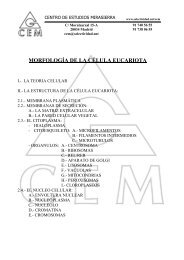 morfología de la célula eucariota i.- teoria celular - Selectividad