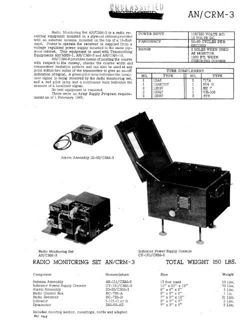 Radio Navigation Equipment - Signalspaning.se