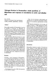 Nitrogen fixation in Desmanthus - Tropical Grassland Society