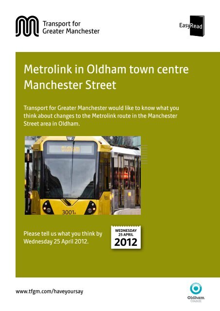 Manchester Street Public Consultation Brochure - Transport for ...