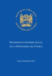 Decimosexto informe AnuAl DefensoríA Pueblo