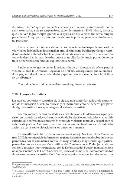 Decimosexto informe AnuAl DefensoríA Pueblo