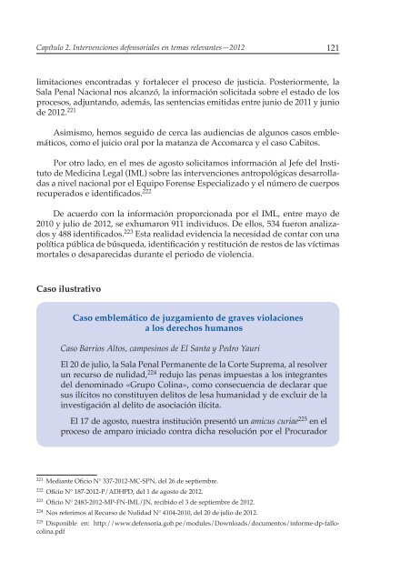 Decimosexto informe AnuAl DefensoríA Pueblo