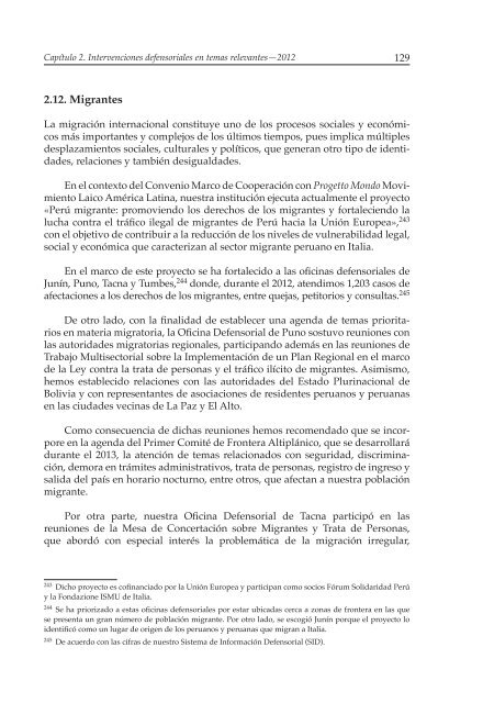 Decimosexto informe AnuAl DefensoríA Pueblo