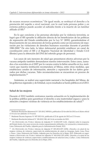 Decimosexto informe AnuAl DefensoríA Pueblo