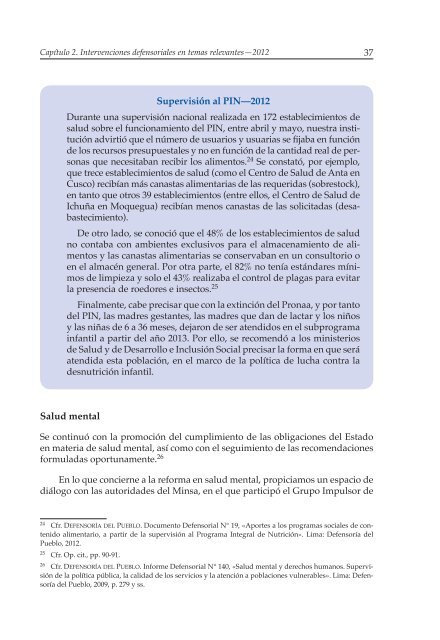 Decimosexto informe AnuAl DefensoríA Pueblo