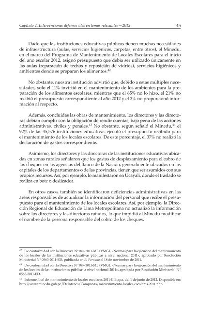 Decimosexto informe AnuAl DefensoríA Pueblo