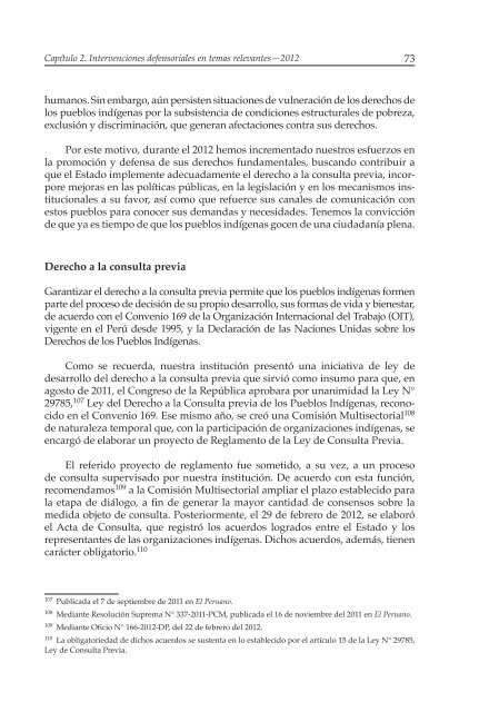 Decimosexto informe AnuAl DefensoríA Pueblo