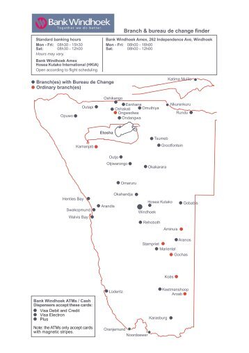 Bank Windhoek Travellers Info Pack.FH11 - Tour Brief